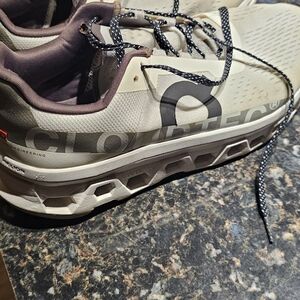 On Running Men's Cream Athletic Shoes